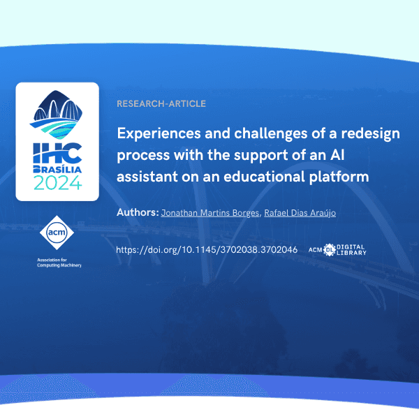 Pesquisa Científica, IA aplicada em UI/UX (IHC 2024)